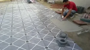 تصميم وتركيب البلاط المتداخل